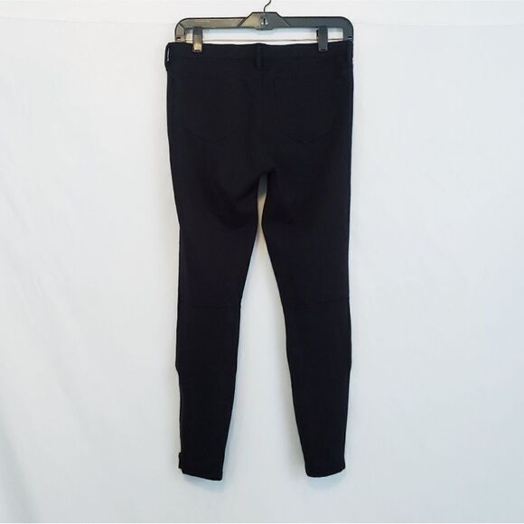 NWT Madewell Ponte Zip Ankle Skinny Pants Leggings Black 2 - Picture 4 of 7